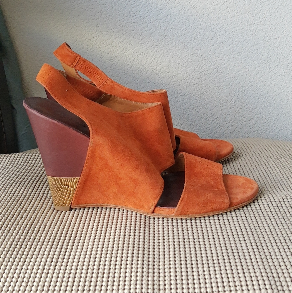 burnt orange sandals
